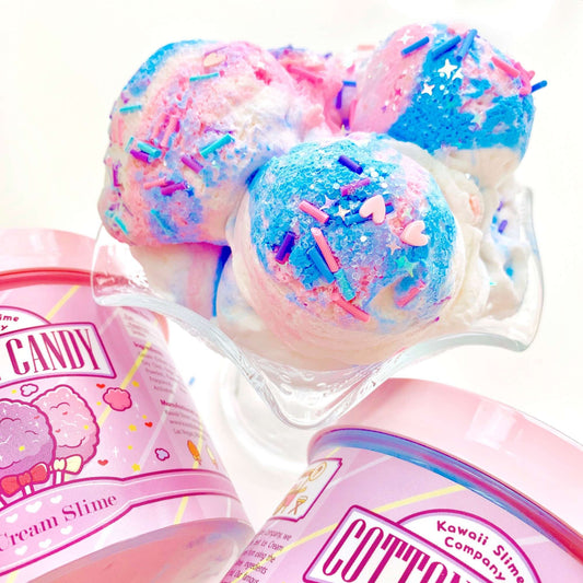 ice cream slime cotton candy