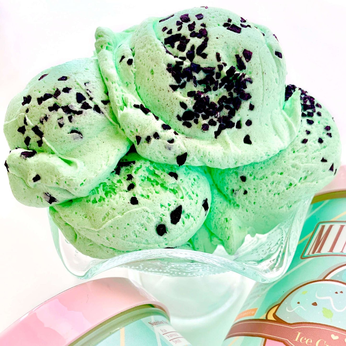 ice cream slime mint